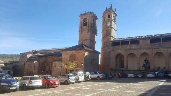 Vista exterior del a Iglesia de la Trinidad de Alcaraz, Albacete.