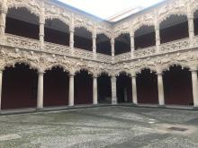Patio de los Leones en el Palacio del Infantado de Guadalajara