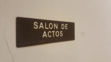Señalética en Braille. Museo del Quijote, Ciudad Real.