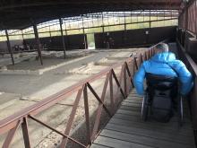 Pasarelas accesibles en el Parque Arqueológico para ver los restos