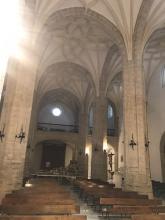 Coro en la parte superior de la iglesia. Iglesia de Santa María de Cogolludo.