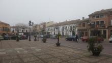 Otro punto de vista de la Plaza Mayor de Oropesa, Toledo.